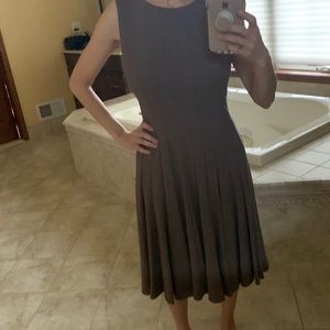 Calvin Klein brown pleated dress, size 4
